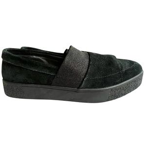 Taryn Rose “Greta” TRO523 Black Leather Slip‑On Loafers Women’s US 9.5